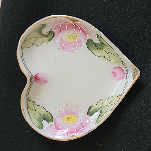 Vintage Heart Trinket Dish Jonroth studios - Picture 1 of 5